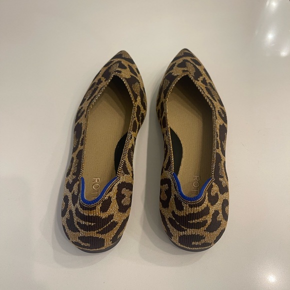 Rothy's The Point Leopard Print Flats size 10 - Picture 6 of 11